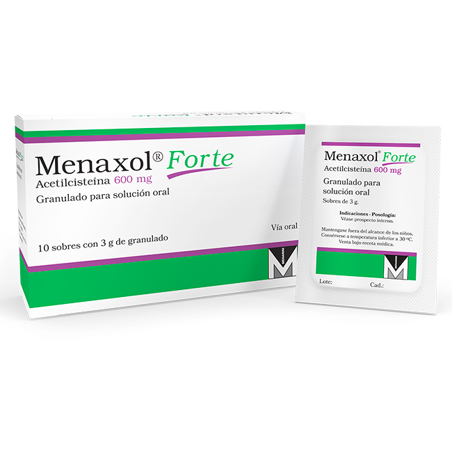 Menaxol Forte Acetilcisteína 600mg - Imagen 2