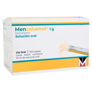Mencetamol 1g Paracetamol 1g/10ml Solución Oral