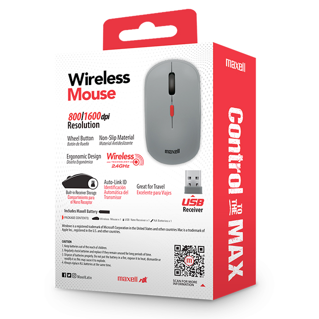 Mouse inalámbrico básico óptico MOWL-100 - Imagen 3