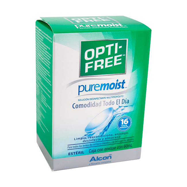 Opti Free Pure Moist 60ml solución para Lentes de Contacto - Imagen 2