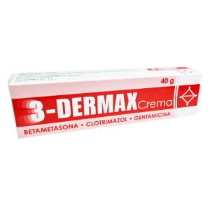 3-Dermax® Crema 40g Tratamiento Tópico Antiinflamatorio, Antibiótico y Antimicótico