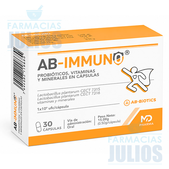 AB-Immuno Cápsulas Probióticos Refuerzo del Sistema Inmunológico - Imagen 2