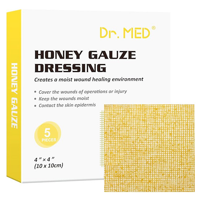 Apósito Honey Gauze Dressing Dr. MED 10x10cm - Imagen 2