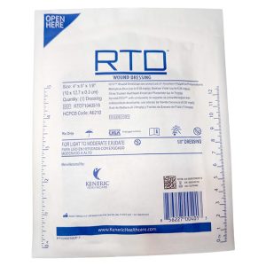 Apósito RTD Wound Dressing 4”x5”x1/8” (10×12.7×0.3cm)