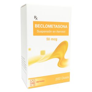 Beclometasona 50mcg Suspensión en Aerosol