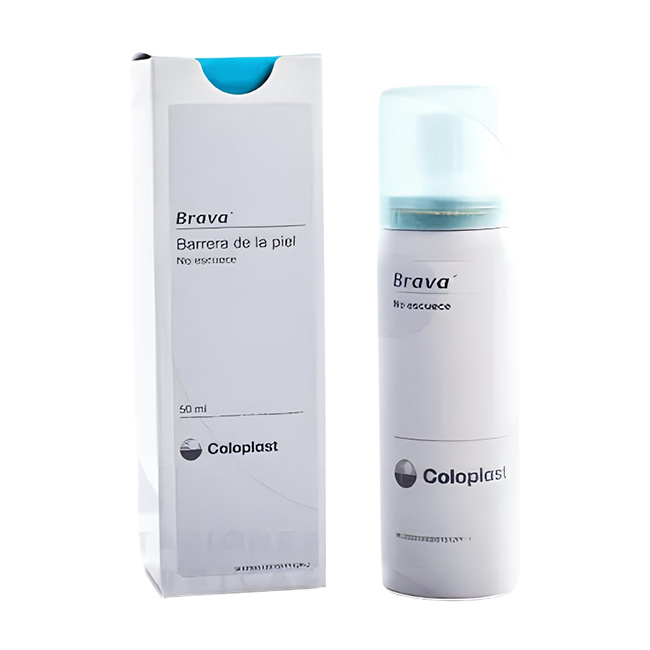 Brava Barrera de la Piel 50ml Spray Protector Cutáneo sin Alcohol Coloplast - Imagen 2