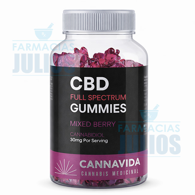 Cannavida | Gomitas de CBD 30 Unidades sabor Mixed Berry Full Spectrum - Imagen 2