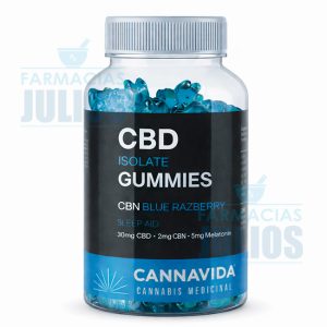 Cannavida | Gomitas con CBD + CBN + Melatonina (30 unidades) Blue Razberry