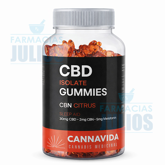 Cannavida | Gomitas con CBD + CBN + Melatonina (30 unidades) Citrus - Imagen 2