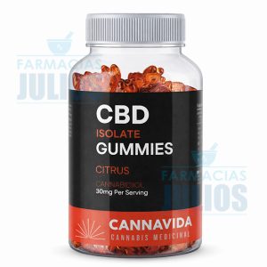 Cannavida | Gomitas de CBD 30 Unidades sabor Citrus | Isolate
