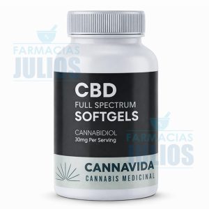 Cannavida | Cápsulas Blandas de Cannabidiol (30 Softgels) | Full Spectrum