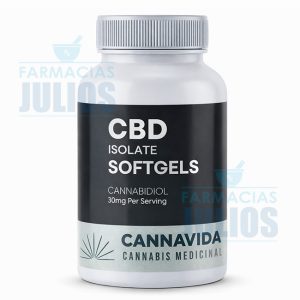 Cannavida | Cápsulas Blandas de Cannabidiol (30 Softgels) | Isolate