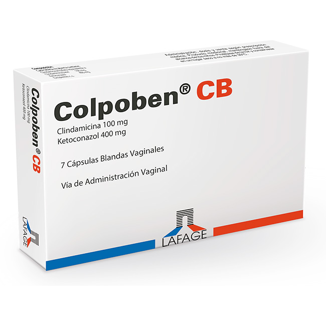 Colpoben CB Clindamicina 100mg / Ketoconazol 400mg – 7 Cápsulas Vaginales - Imagen 2