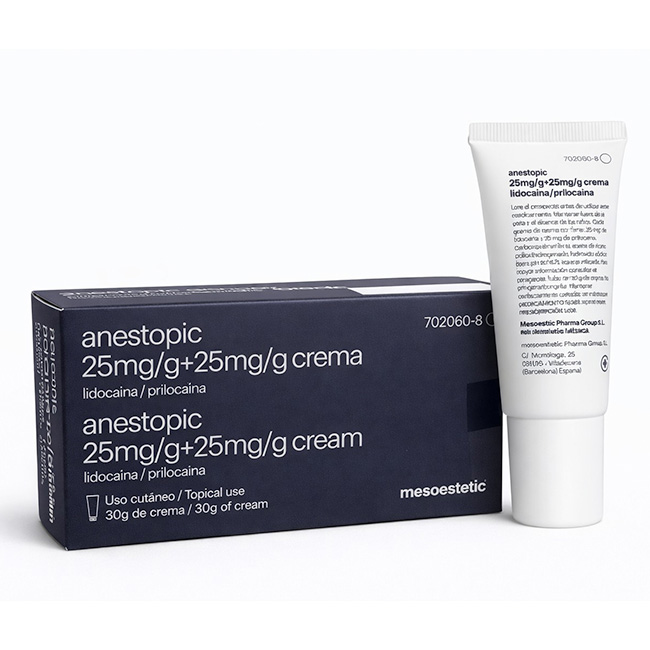 Crema Anestésica Anestopic 25mg/g + 25mg/g (Lidocaína + Prilocaína) 30g - Imagen 3