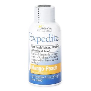 Expedite Suplemento Oral 2oz (60ml) Sabor Mango Melocotón Refuerzo Nutricional con Colágeno, L-Citrulina y L-Triptófano