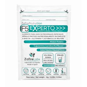 F5 Experto Sobre 15g | L-Glutamina y Lactobacillus reuteri | Módulo Proteico Nutricional