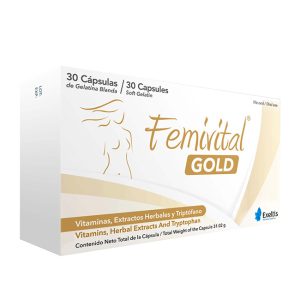Femivital Gold Vitaminas, Extractos Herbales y Triptófano (30 cápsulas)