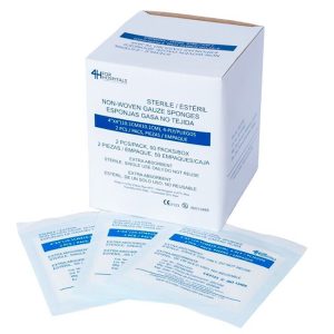 Gasa Estéril No Tejida 4×4 – 4 Pliegos | Extra Absorbente (Unidad)