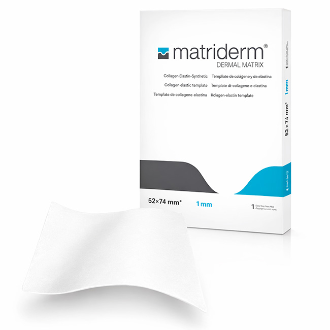 MatriDerm 52×74 mm x 1 mm – Matriz Dérmica de Colágeno y Elastina | Estéril