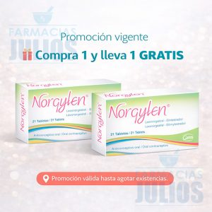 Norgylen® Anticonceptivo Oral 21 Tabletas Recubiertas