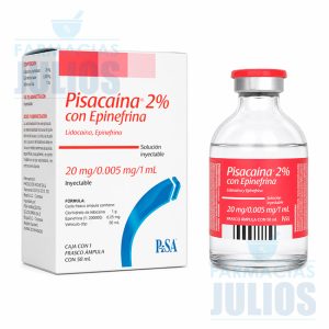 Pisacaína® 2% con Epinefrina Solución Inyectable Anestésica Local (Frasco Ámpula x 50ml)
