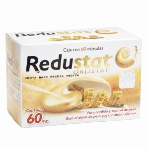 Redustat Orlistat 60mg | Caja con 60 Cápsulas para Pérdida de Peso