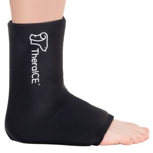 TheraICE Ankle Therapy Sleeve Compresión 360° con Terapia Frío/Calor para Tobillo y Pie (Tobillera)