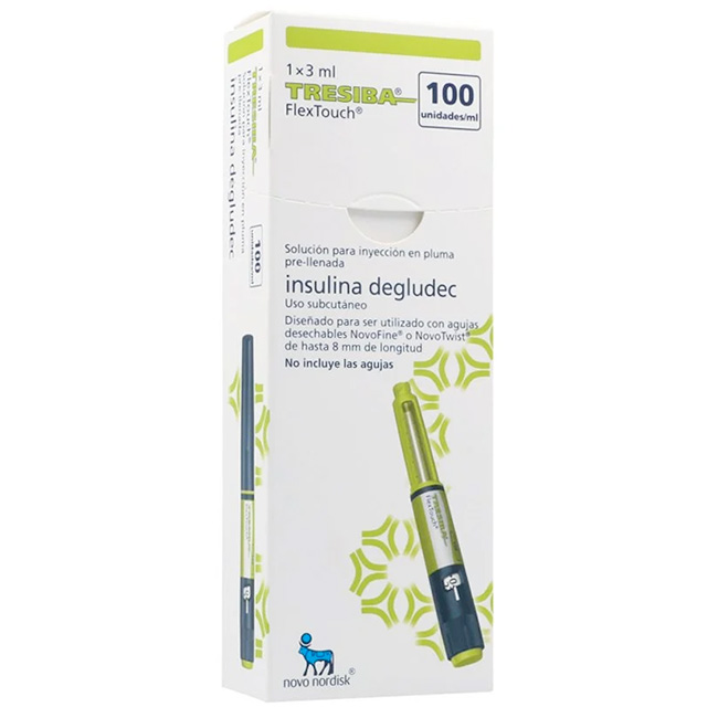 TRESIBA FlexTouch Insulina Degludec 100UI/mL (1 pluma prellenada de 3mL) - Imagen 2