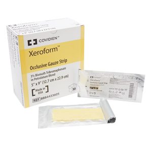 Xeroform Occlusive Gauze Strip 5×9 pulgadas (12.7×22.9cm)