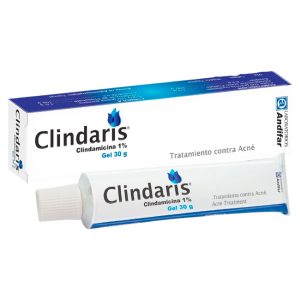 Clindaris® 1% Gel Tópico 30g Tratamiento Antibiótico para el Acné