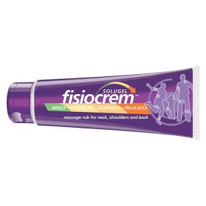 Fisiocrem Solugel 250ml Crema de Masaje Natural con Árnica para Cuello Hombros Espalda Rodillas