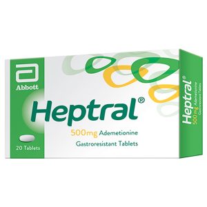 Heptral 500mg Ademetionina Tableta individual gastroresistente Abbott