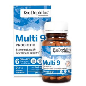 Kyo-Dophilus Multi 9 Probiotic | 6 Billion CFU | 90 Cápsulas | 9 Cepas Probióticas | Salud Digestiva | No GMO | Sin Gluten