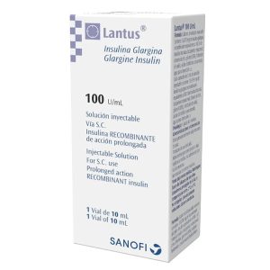 Lantus 100UI/ml Solución Inyectable Insulina Glargina de Acción Prolongada para Diabetes Mellitus