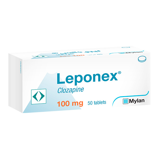 Leponex Clozapina 100mg Antipsicótico atípico Caja con tabletas - Imagen 2