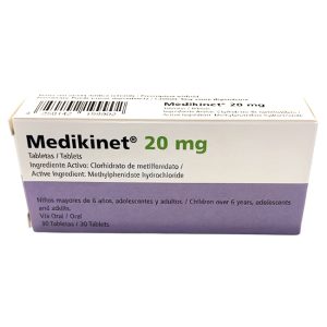 Medikinet 20mg Tratamiento de TDAH en niños, adolescentes y adultos