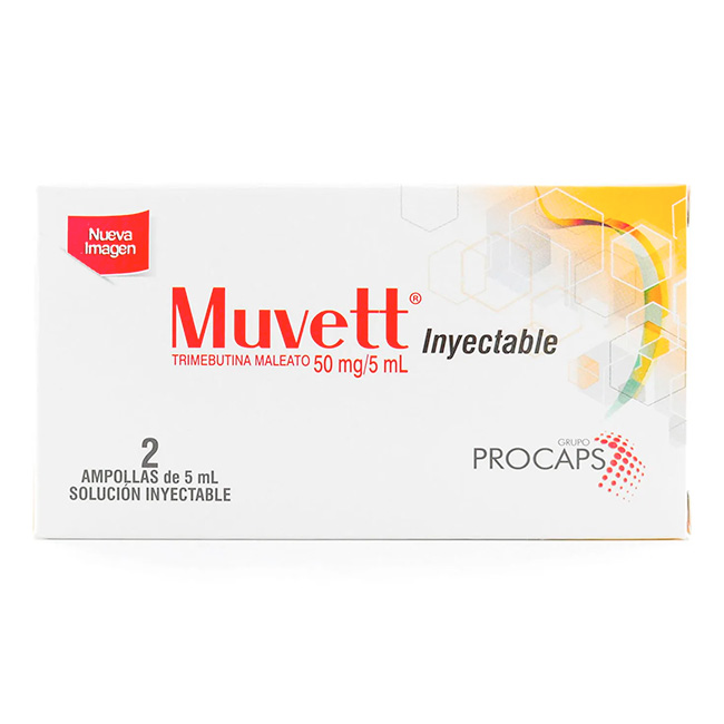 Muvett Inyectable 50mg/5ml Solución para Trastornos Gastrointestinales - Imagen 3