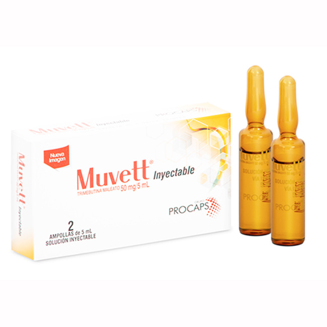 Muvett Inyectable 50mg/5ml Solución para Trastornos Gastrointestinales - Imagen 2