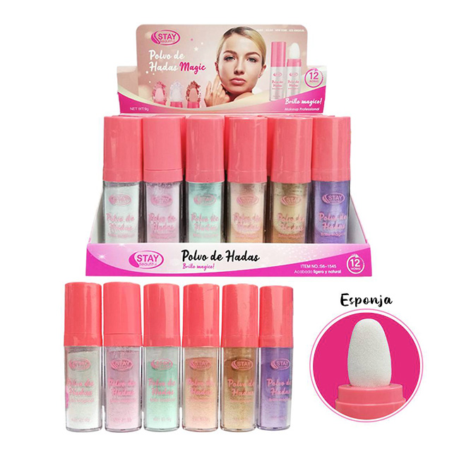 Polvo de Hadas Mágico Stay Beautiful 9g luminador con Brillo Natural y Aplicador en Esponja - Imagen 2