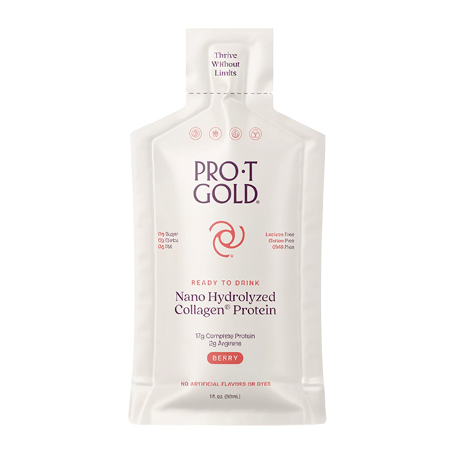 ProT Gold Liquid Collagen Protein Shot Sabor Berry - Imagen 3