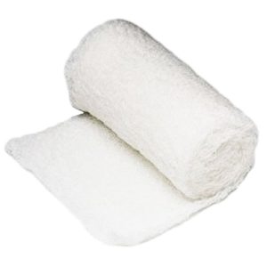 Venda de Gasa Ajustable Absorbente 4Hospitals 100% Algodón (Venda Tipo Kerlix) 4.5″x4.1yds | 6 Pliegos | Estéril | 1 Rollo