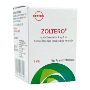 Zoltero Ácido Zoledrónico 4mg/5mL Concentrado para Solución para Perfusión Intravenosa (1 Vial)