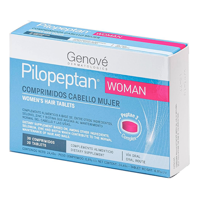 Pilopeptan Woman Cápsulas Tratamiento Caída del Cabello Mujer Genové - Imagen 2
