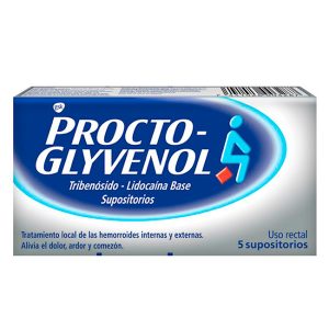 Procto-Glyvenol Supositorio Tratamiento Hemorroides 