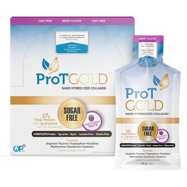 ProT Gold Liquid Collagen Protein Shot Sabor Berry - Imagen 4