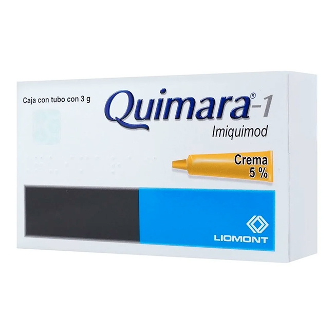 Quimara-1 Imiquimod 3g Crema 5% Tratamiento Verrugas Genitales - Imagen 3
