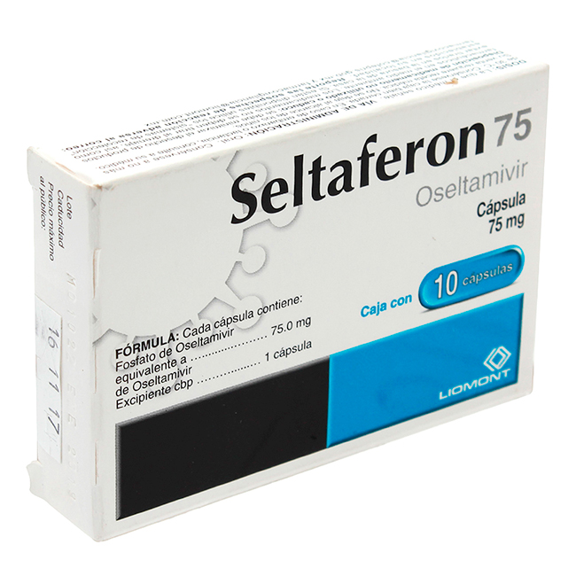 Seltaferon® 75mg Cápsulas Oseltamivir Antiviral Influenza - Imagen 2