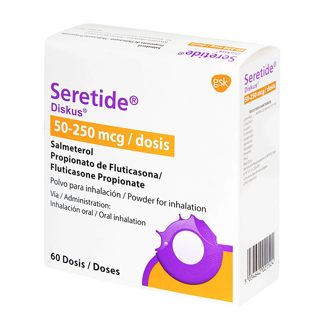Seretide Diskus 50Mcg/250Mcg Gsk Polvo Caja X 60 Dosis - Imagen 4