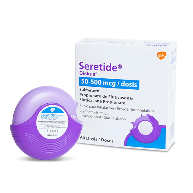 Seretide Diskus 50Mcg/500Mcg Gsk Polvo Caja X 60 Dosis - Imagen 2