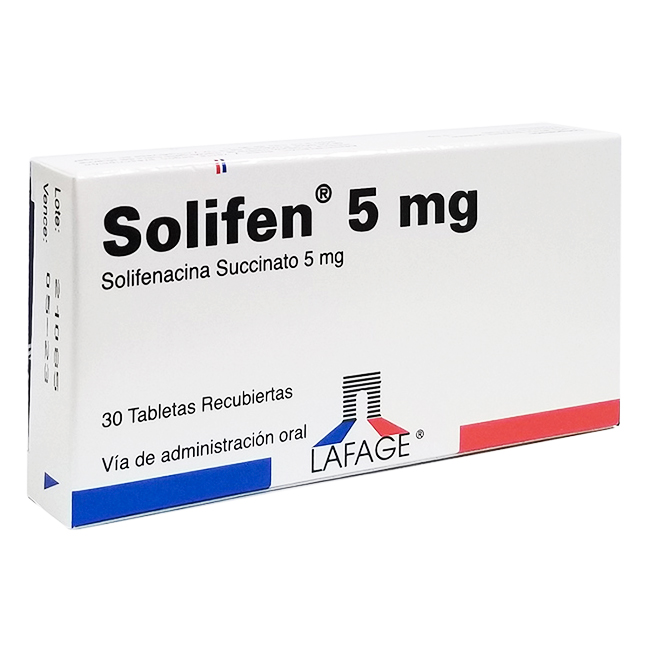 Solifen 5mg Solifenacina Succinato Incontinencia Urinaria - Imagen 2